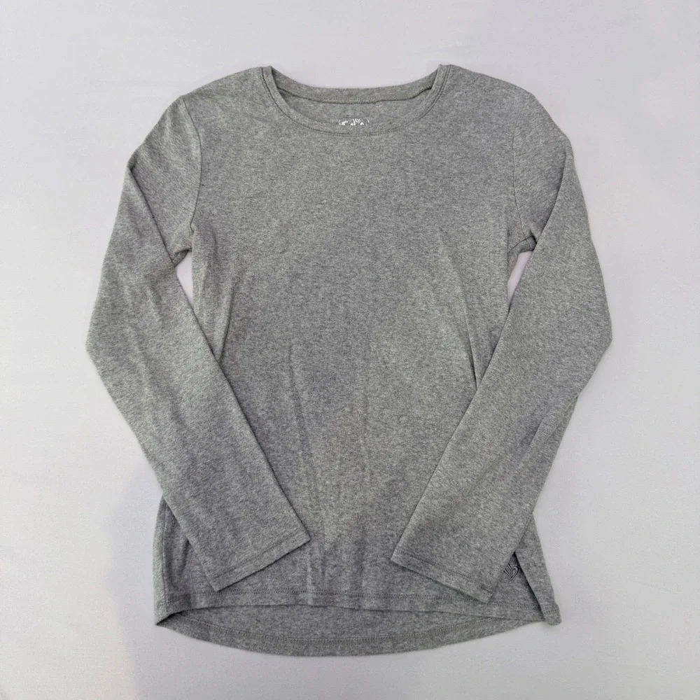 Girls‎ Gray Long Sleeve Shirt